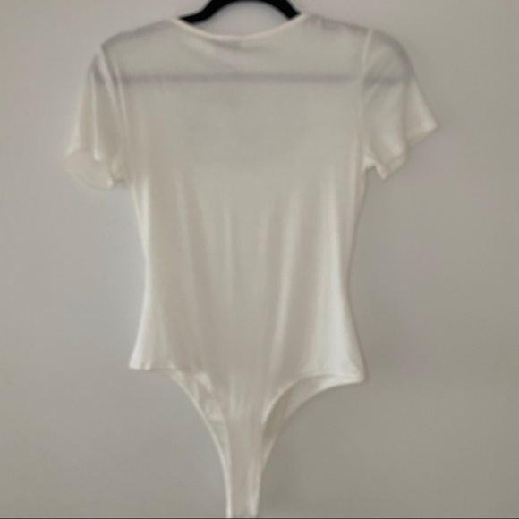 NWT Socialite Square Neck Bodysuit White Small - Picture 10 of 12